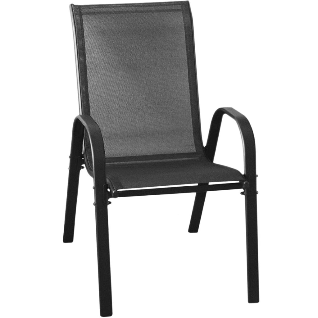 Set da Giardino Island e Sofia con Tavolo e 4 Sedie Grigio Scuro