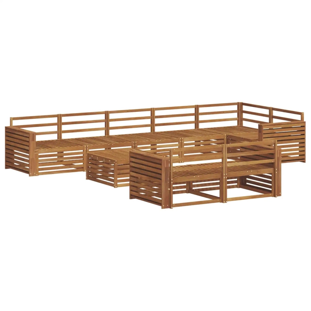 Set di divani da esterno 9 pcs Naturale 3373704