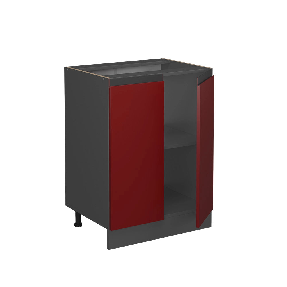 Vicco Mobiletto base cucina Rosso 60 cm PL Marmo