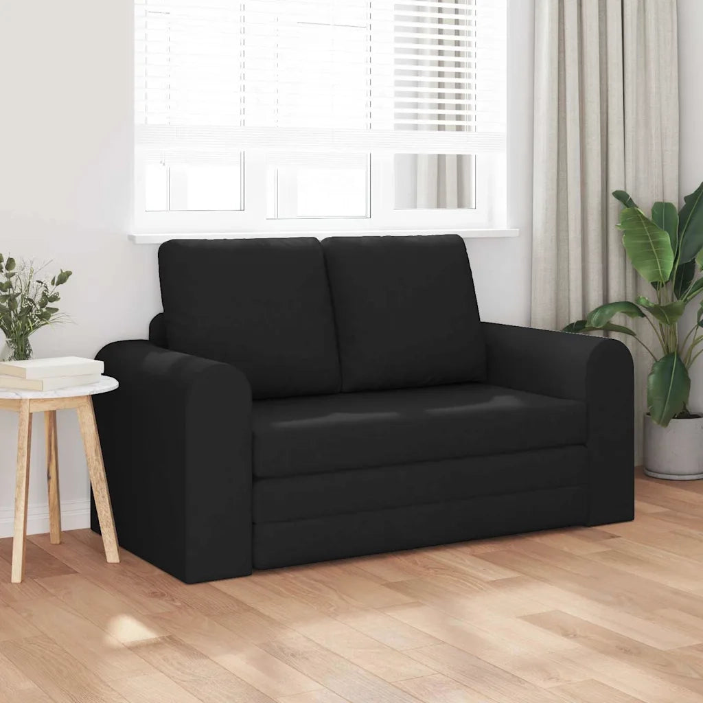 Divano letto | Sof¨¤ letto | Letto singolo 60cm Nero Tessuto