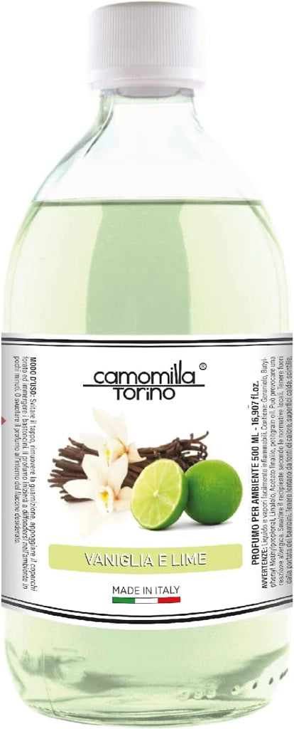 RICARICA PROFUMO PER AMBIENTE CAMOMILLA TORINO DA 250 ML ALLA VANIGLIA E LIME