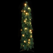 Albero di Natale Artificiale Preilluminato-Albero Natalizio con 45 LED 90 cm
