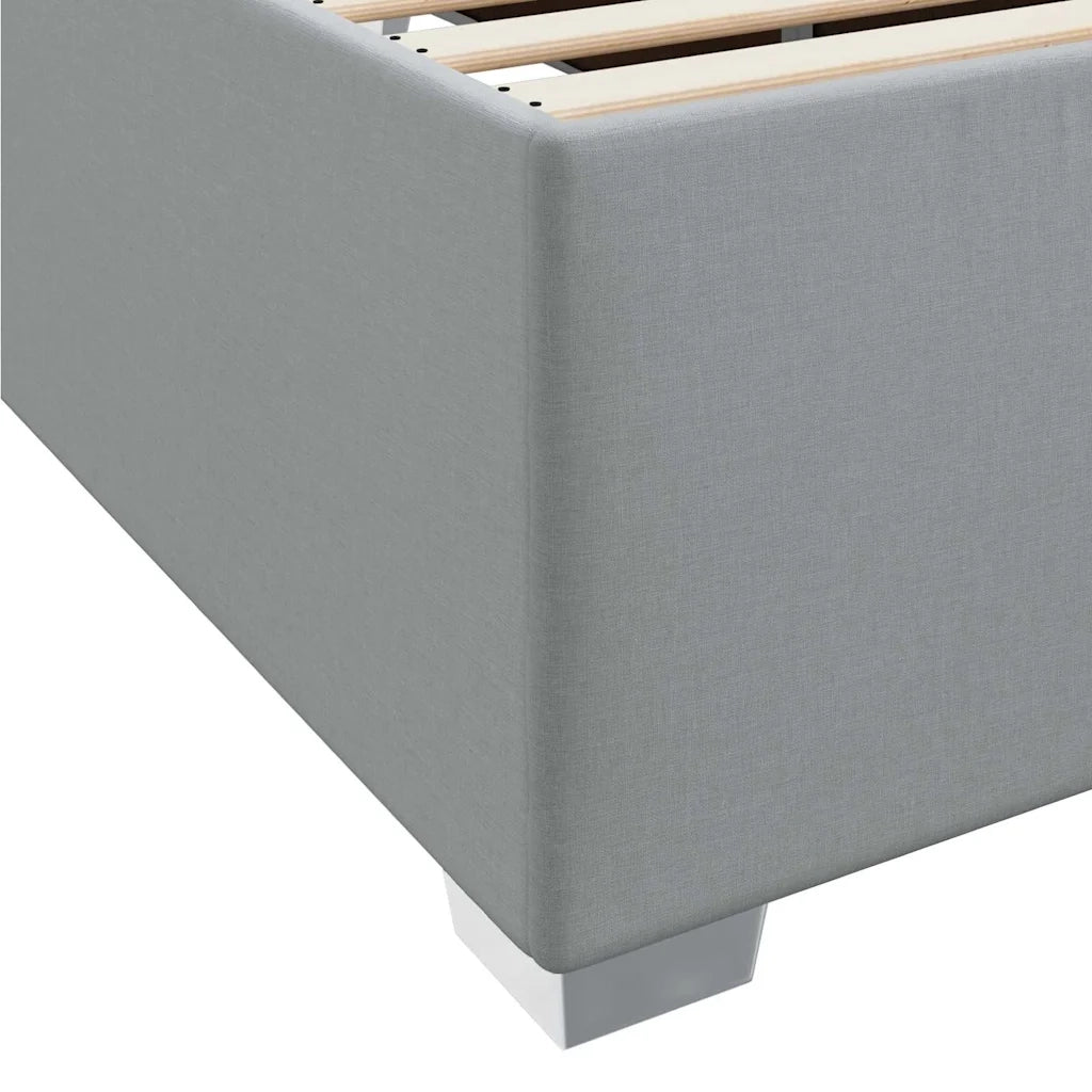 Struttura del letto-Giroletto Grigio chiaro 100 x 200 cm Tessuto 943523
