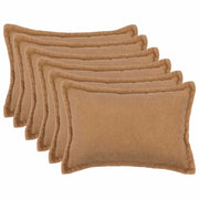 Federa 6 pcs HOUTEN Beige 50 x 75 cm Bouclé 919838