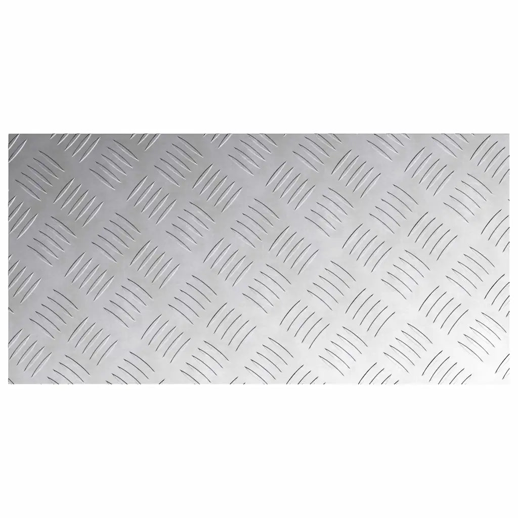 Gradini per Scale 2 pz | Tappetini per scale autoadesivi Argento 60 x 30 cm Alluminio