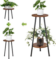 Stand per piante in legno - Multifunzionale - 2 Livelli - Interno