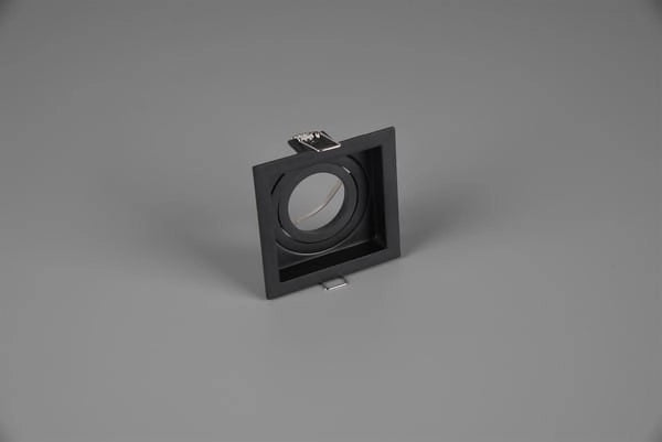 Faretto incasso quadrato nero Trio Kenai GU10 orientabile