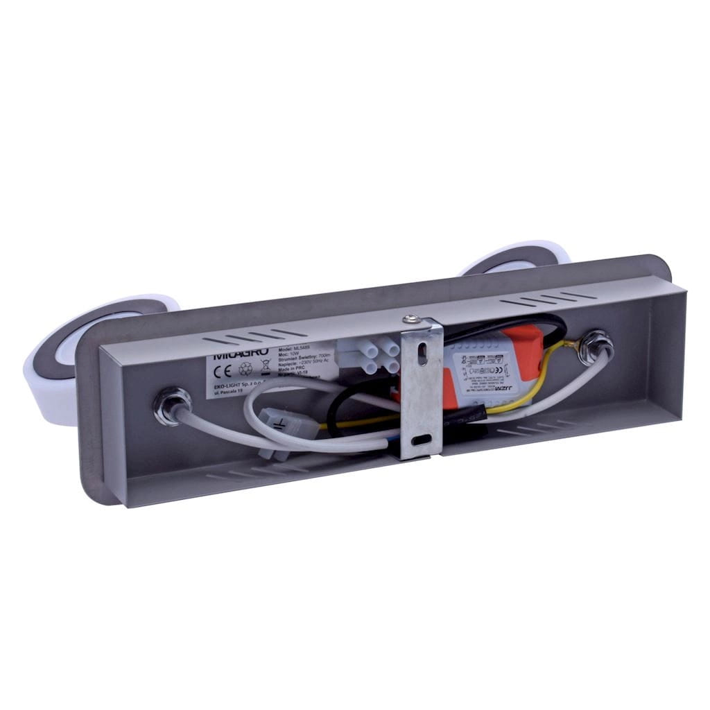 Plafoniera a barra Milagro Sole 2x10W LED nero cromo