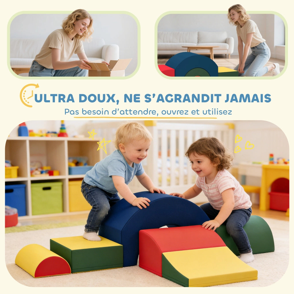 Set Moduli Motricit¨¤ Bambini 5 Pezzi ¨C Xylo ¨C Schiuma EVA Multicolore