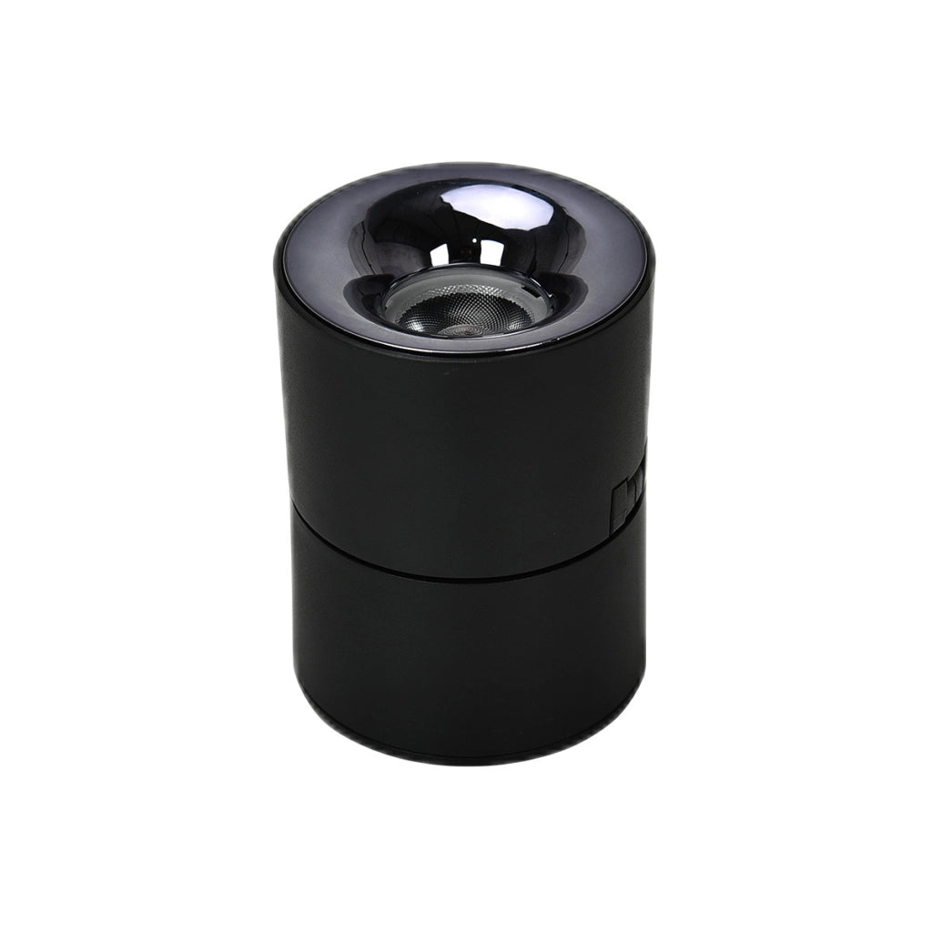 Spot plafoniera tondo nero orientabile LED CCT 10W