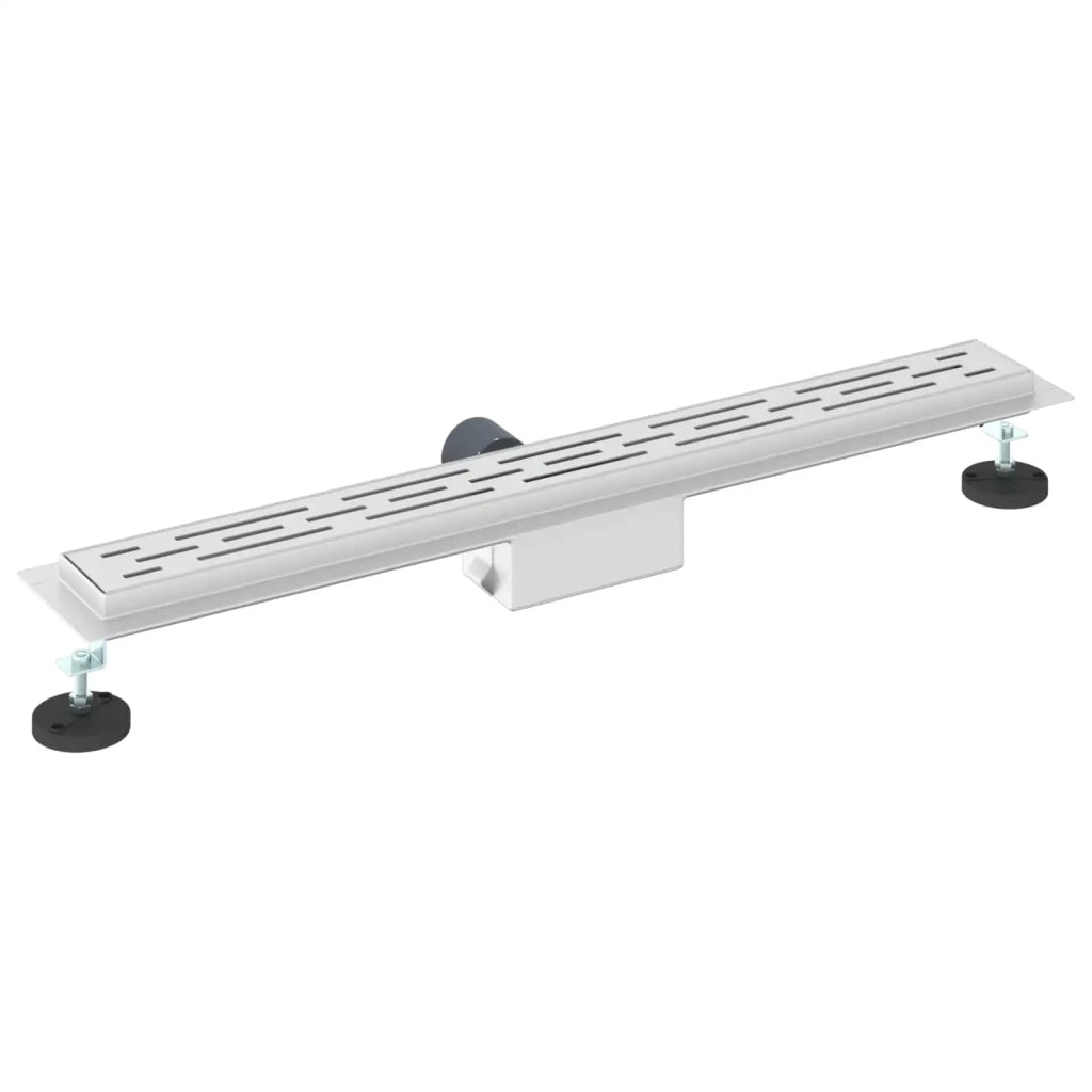 Drenaggio doccia con design a striscia Argento 80 cm 42015958