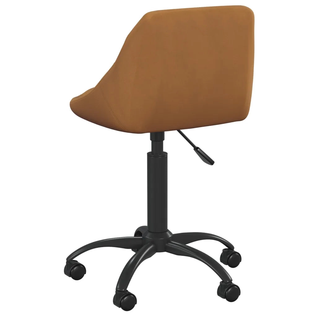 Sedia da Ufficio Marrone in Velluto 3088844