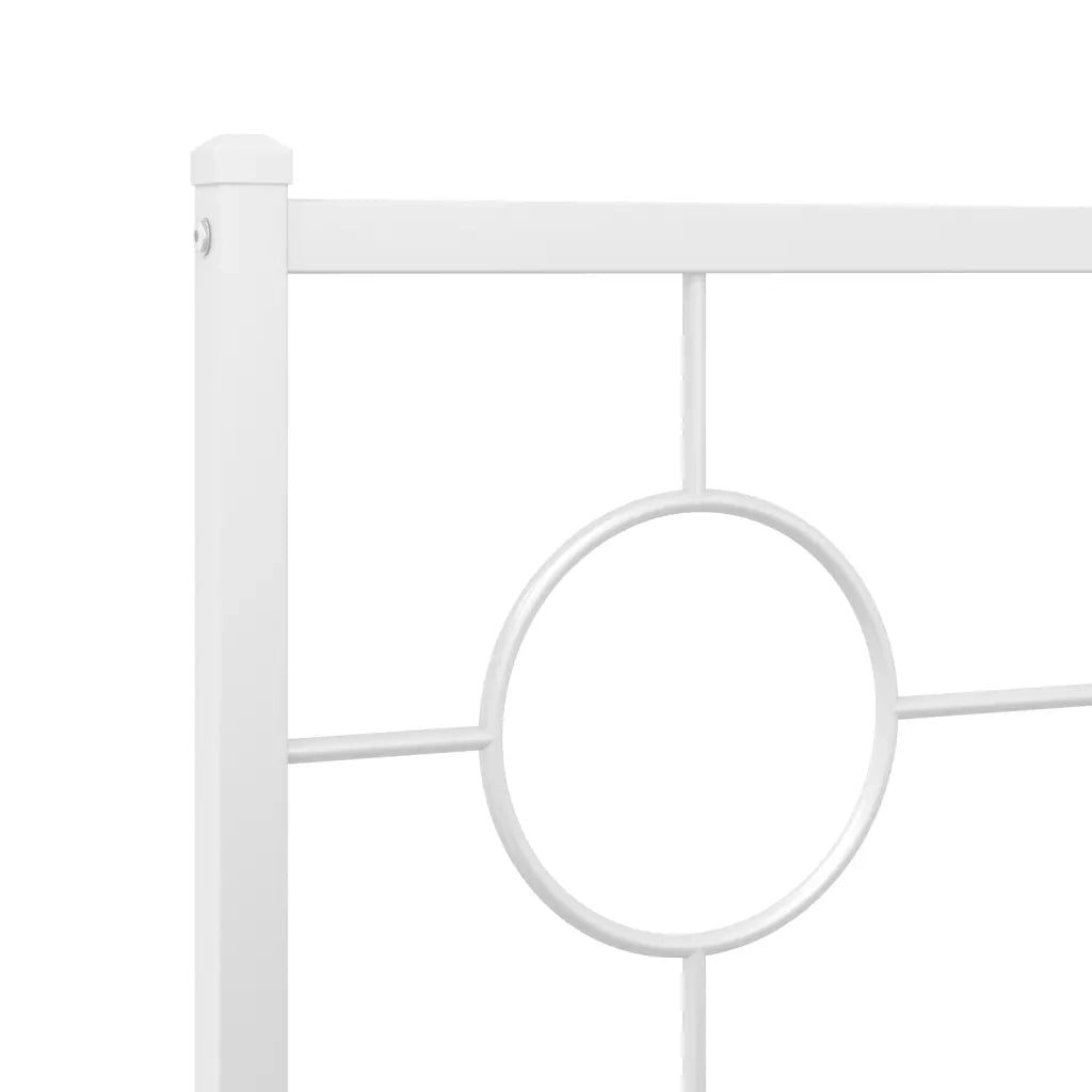 Testiera di Ricambio in Metallo Bianco 80 cm 376302