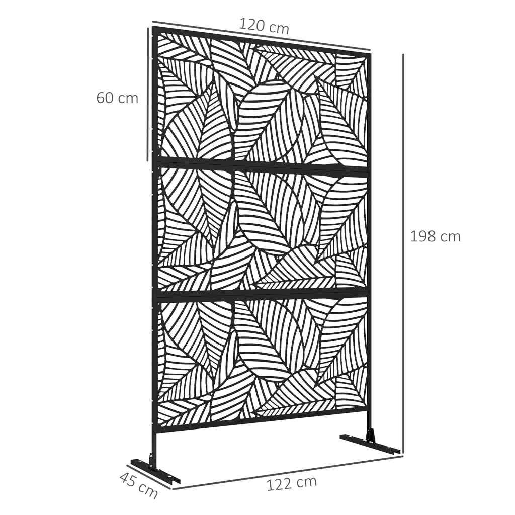 Biombo ¨C Minimal ¨C 122x198 cm Nero