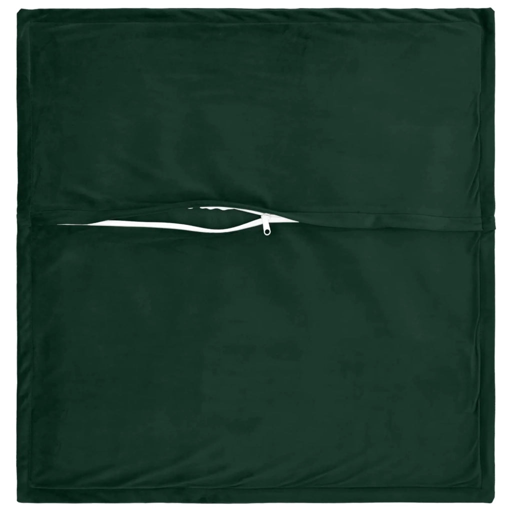 Federa 6 pcs HOUTEN Verde Scuro 80 x 80 cm Velluto 921586