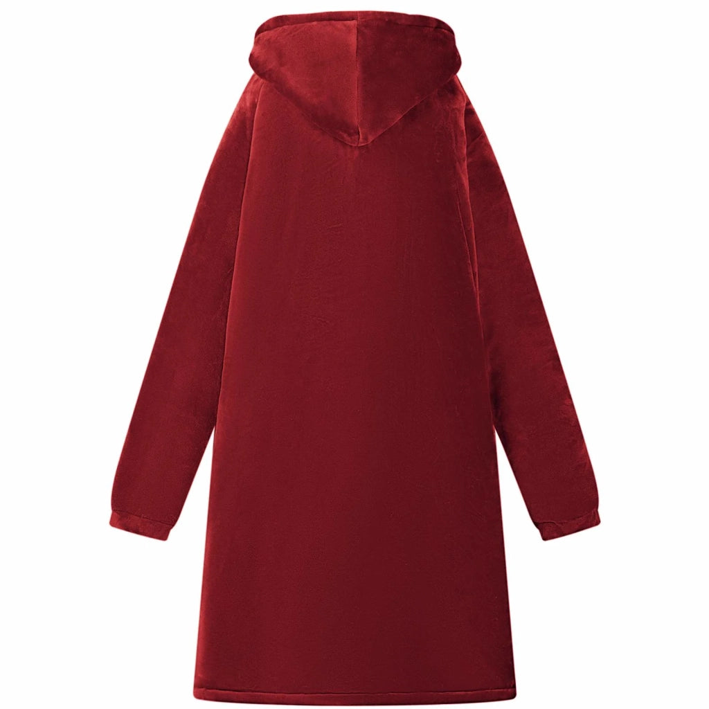 Felpa coperta Rosso Bordeaux L Pile e Flanella 42017210