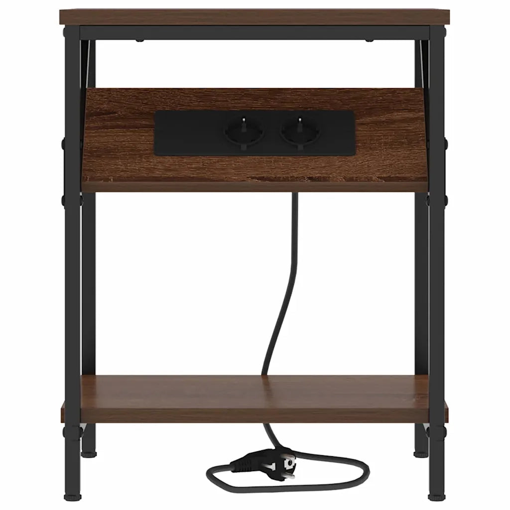 Armadio da Notte Rovere Marrone 38 x 30 x 48 cm 859588