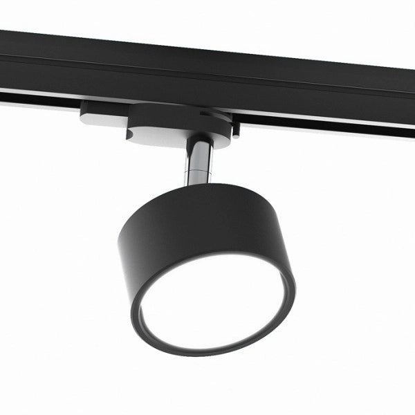 Faretto PIXIE per binario trifase Nero cromo 230V LED GX53 7W