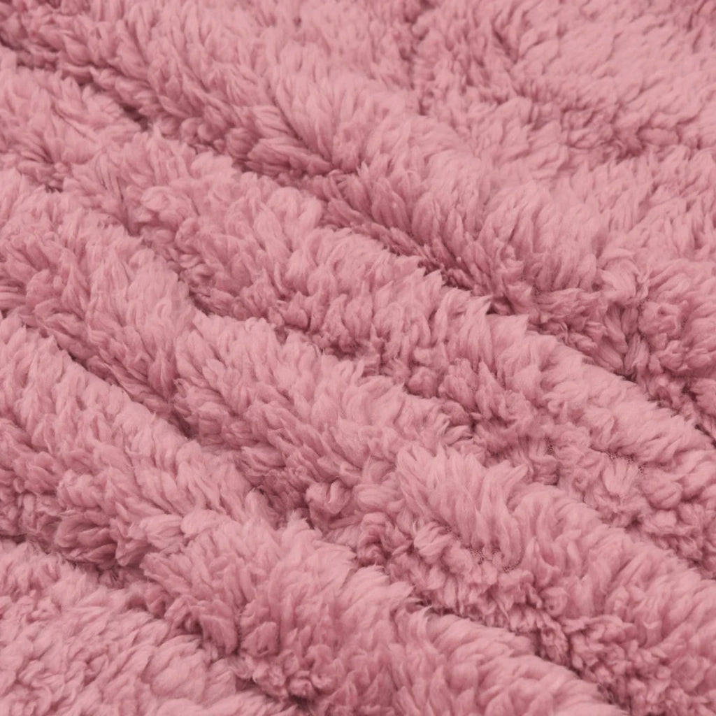 Duvet Invernale Rosa 155 x 220 cm Microfibra e Fleece Teddy 42026344