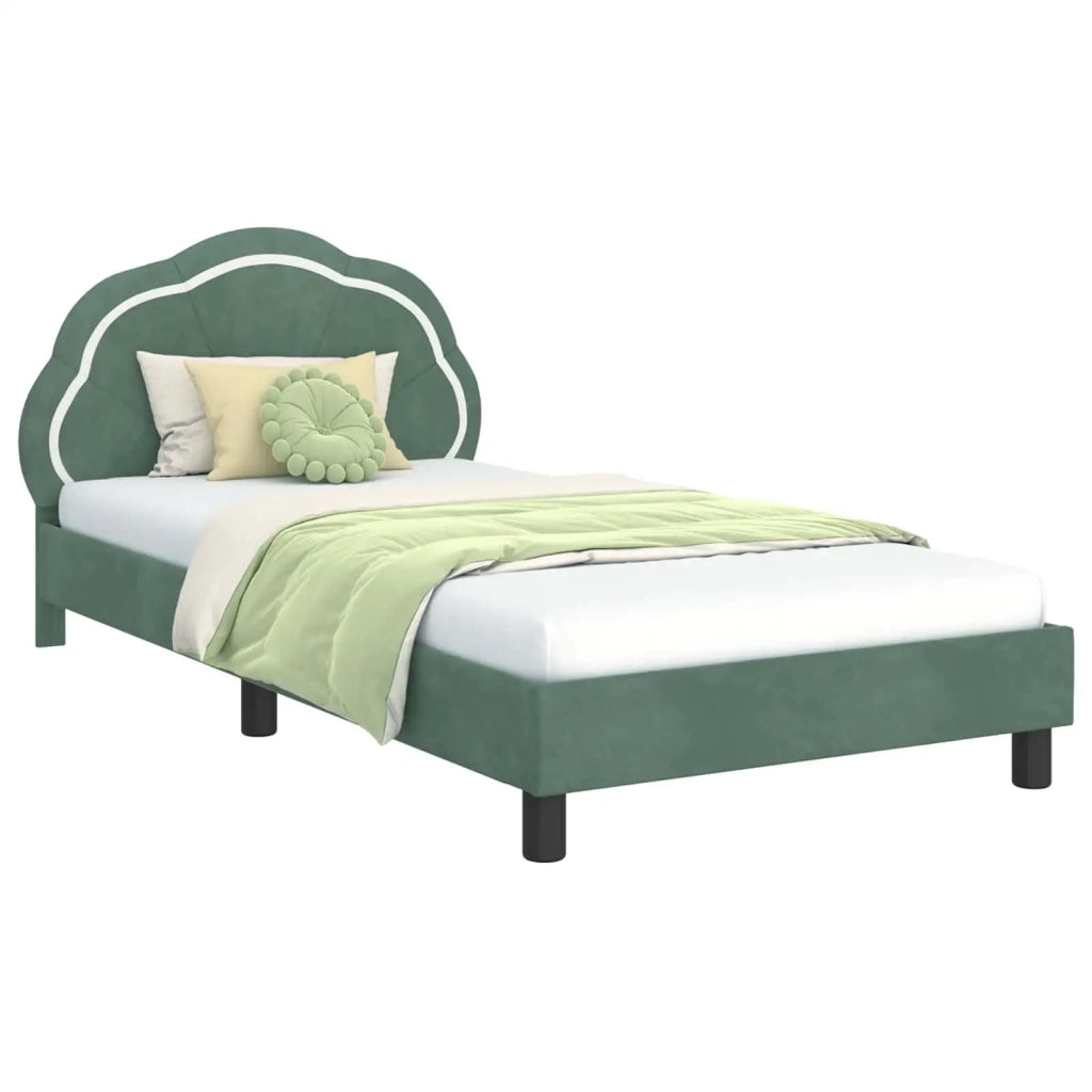 Struttura letto bambini con testata-Giroletto per bambini Verde Mare 90 x 200 cm 215110