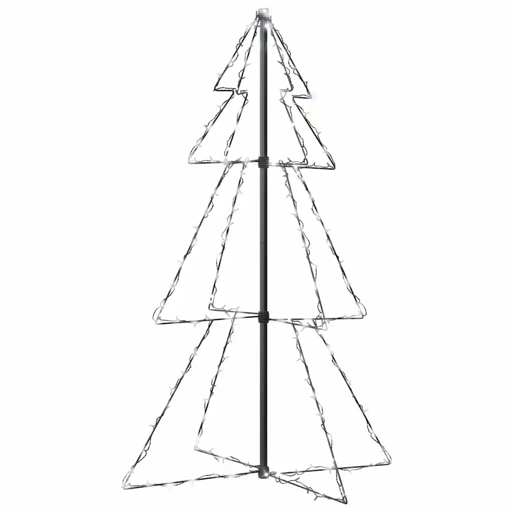 Albero di Natale a Cono 160 LED per Interni Esterni 78x120 cm 328564