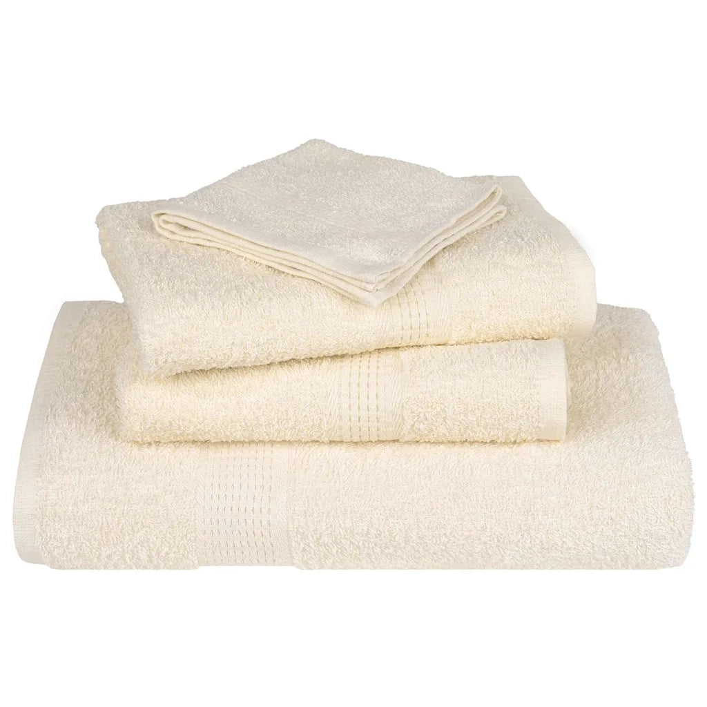 Asciugamani da bagno FROGN 10 pz Crema 100x150 cm 360 g/m² 137006