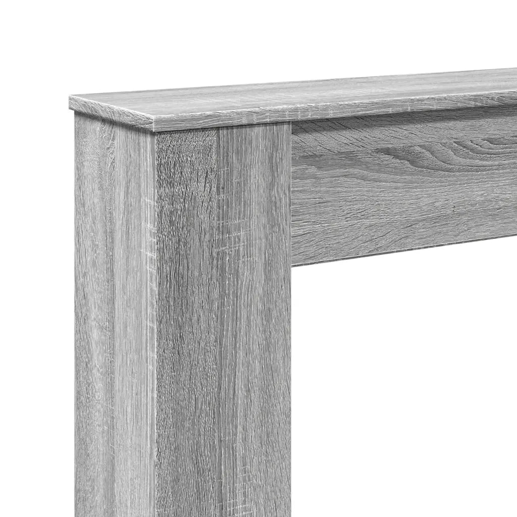 Cornice per Camino Grigio Sonoma 100x20x100 cm in Truciolato 854576