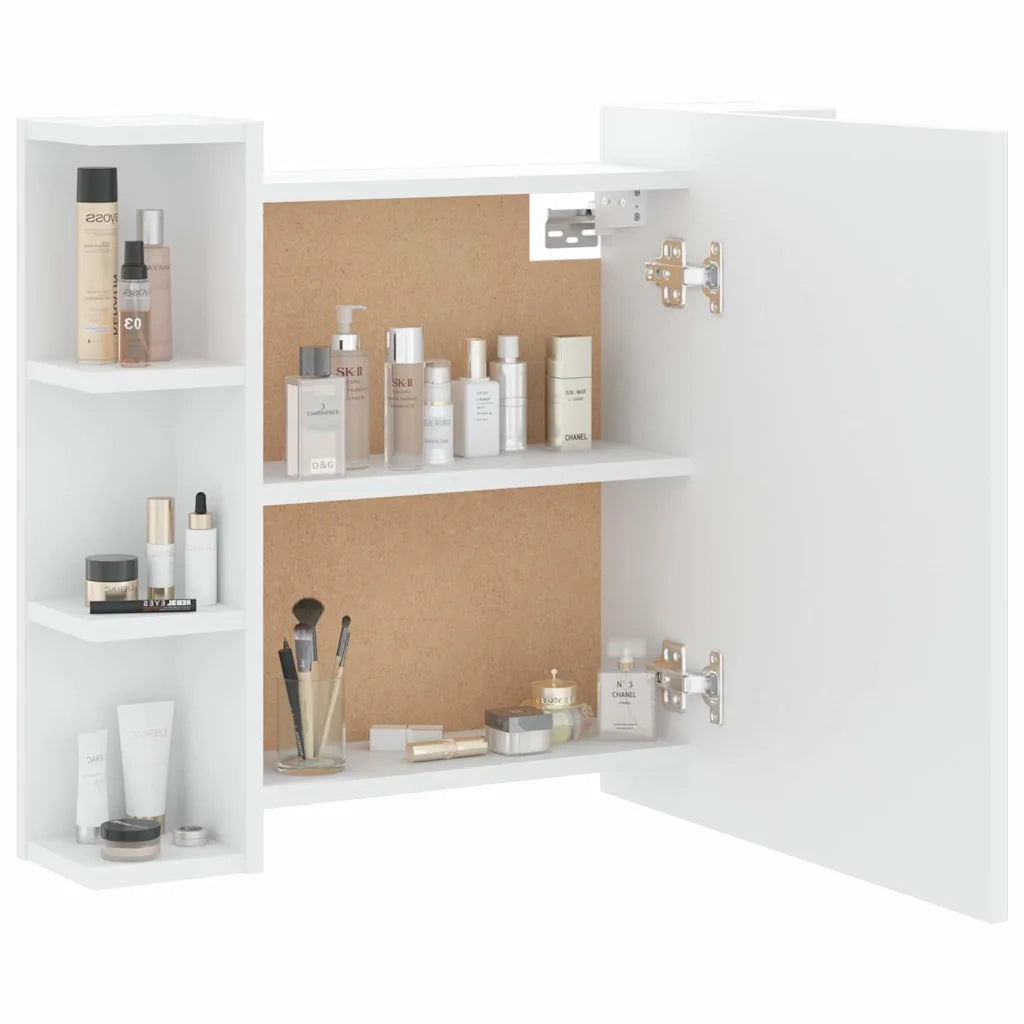 Mobile a Specchio con LED Bianco 70x16,5x60 cm 808873