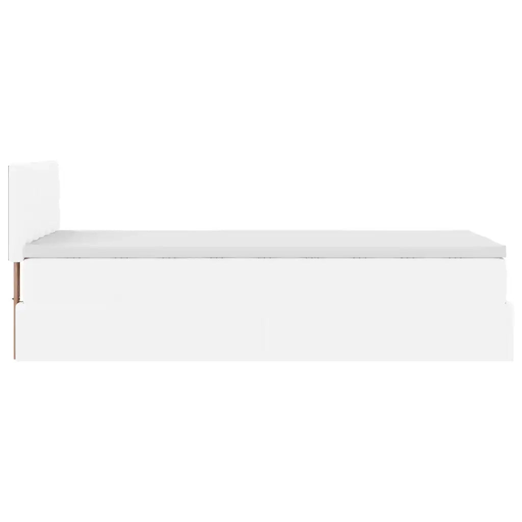Struttura Letto Pouf con Materasso 100x200 cm Similpelle 3312138