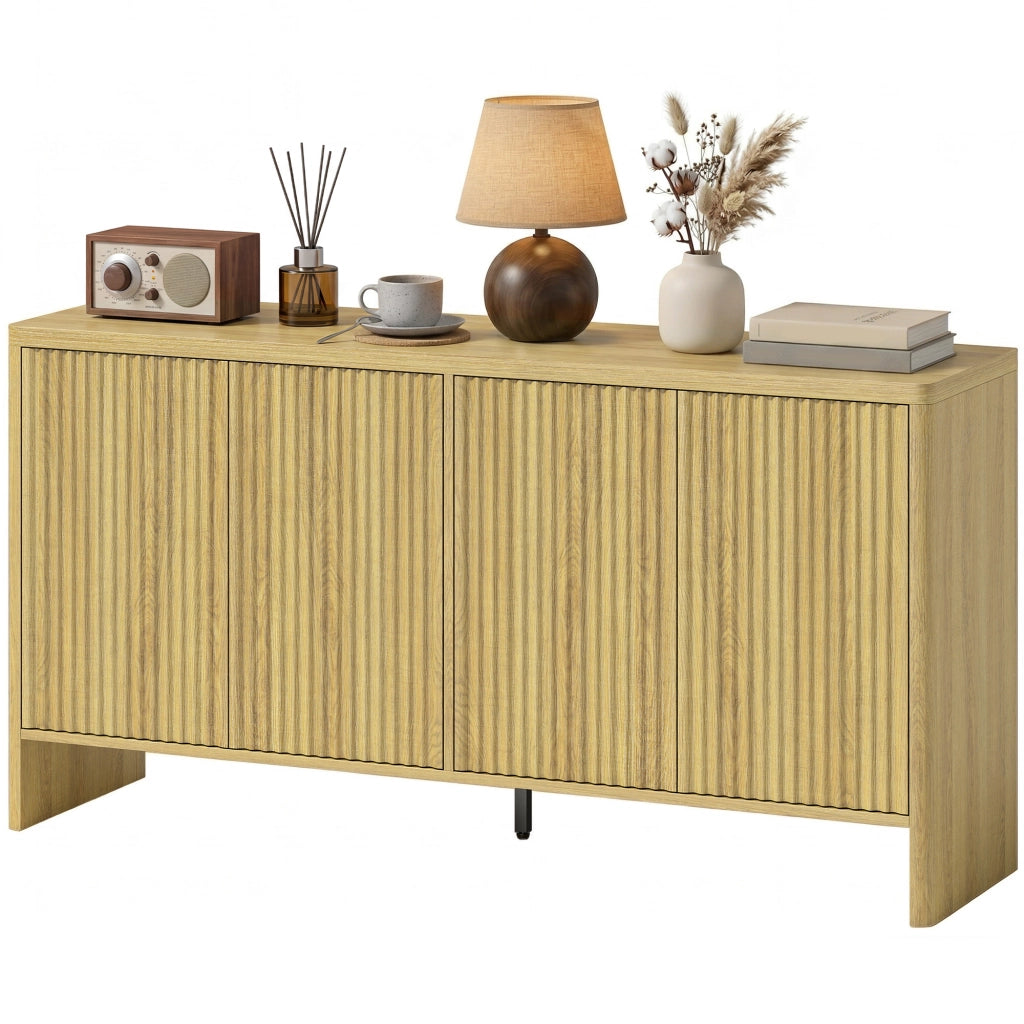 Credenza con 4 ante ¨C Minimal ¨C quercia 147x40x77