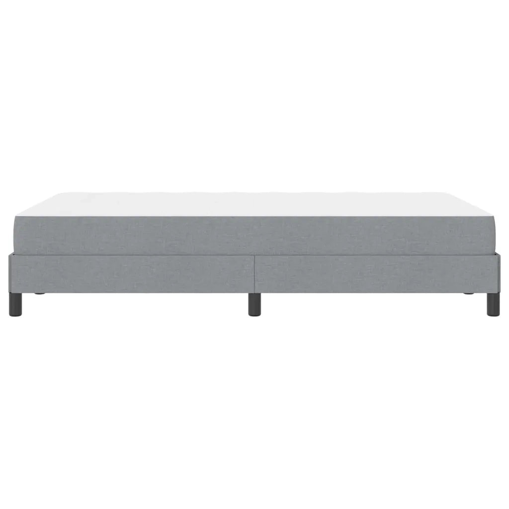 Letto a molle con materasso Grigio chiaro 120 x 200 cm Tessuto 3398479