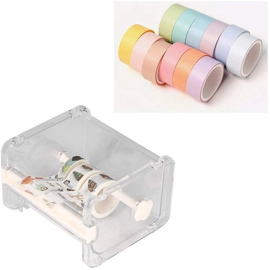 Dispensatore a nastro 2 in 1 - Olandese - Otrente - Taglierino per nastro - Antiscivolo - Duraturo - Funzione rapida - Otrente per nastro