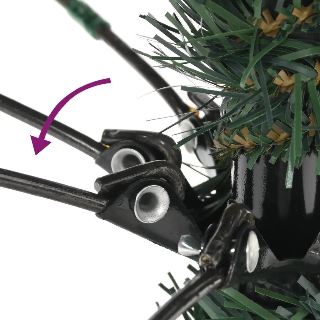 Albero di Natale Artificiale con Base Verde 240 cm PVC 345177