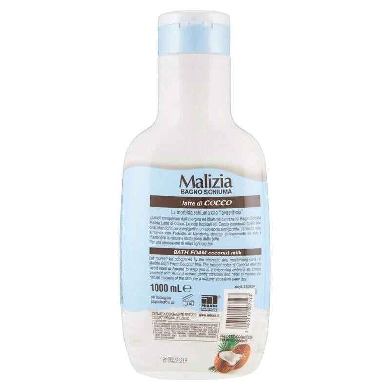 MALIZIA BAGNO SCHIUMA 1LT LATTE DI COCCO