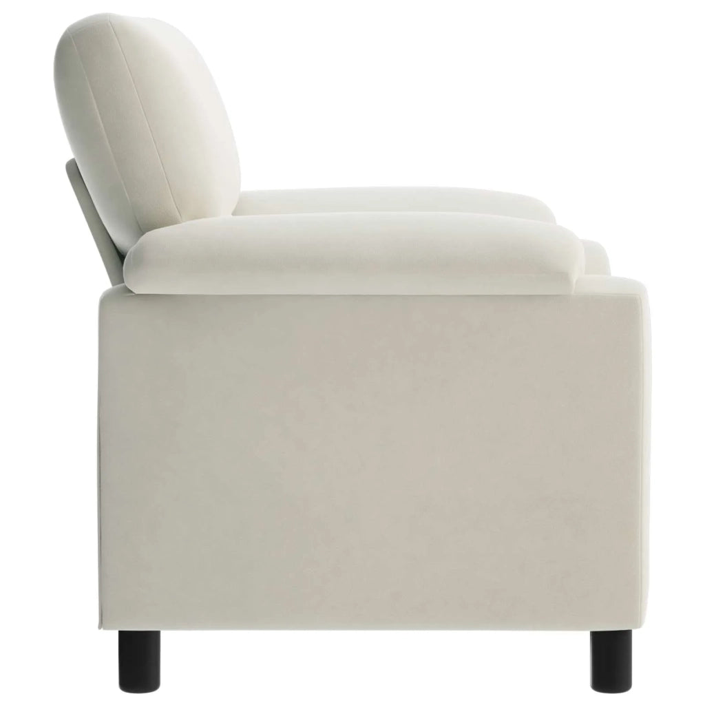 Divano Crema 94 x 85 x 93 cm Velluto 42040815