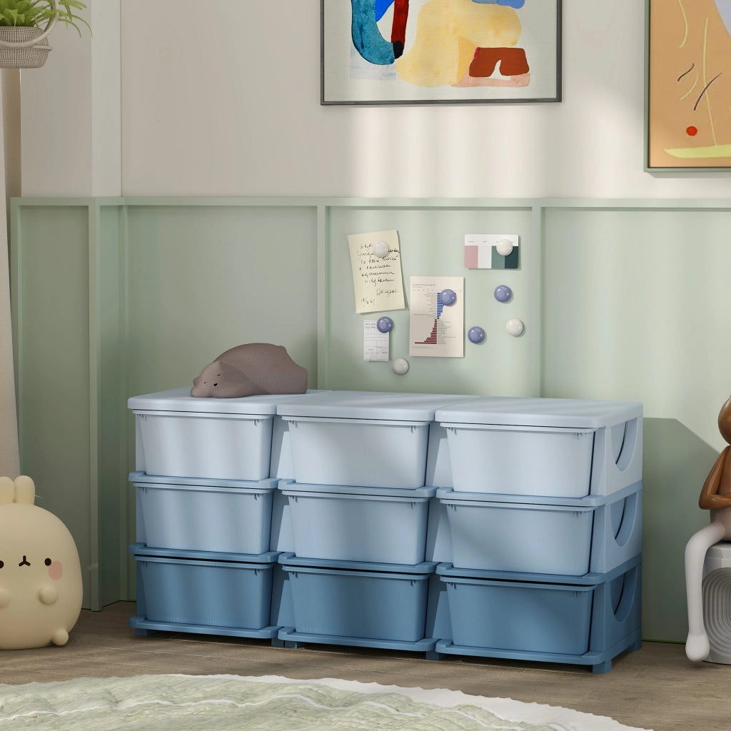Cassettiera a 9 cassetti per bambini ¨C Minimal ¨C Blu