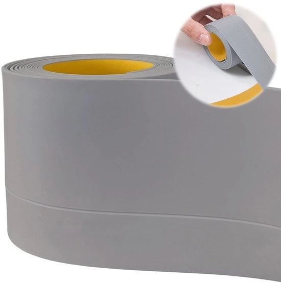 Pannello di chiusura in PVC autofissante - 50 x 20 mm - 10 m - Striscia di chiusura morbida e flessibile - Resistente agli urti - Per cucina/bagno - Pannelli di chiusura