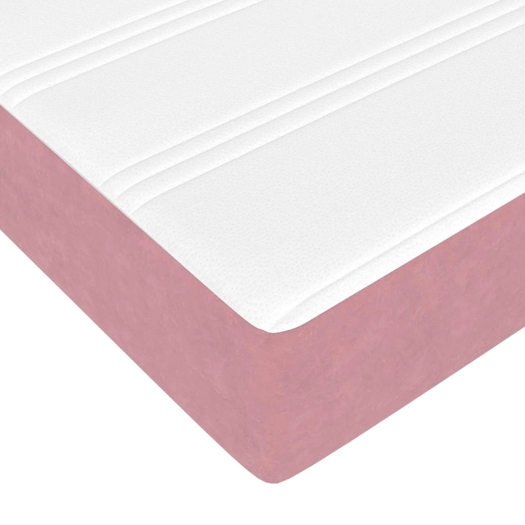 Struttura letto con materasso 2 pcs-Giroletto Rosa Velluto 848313