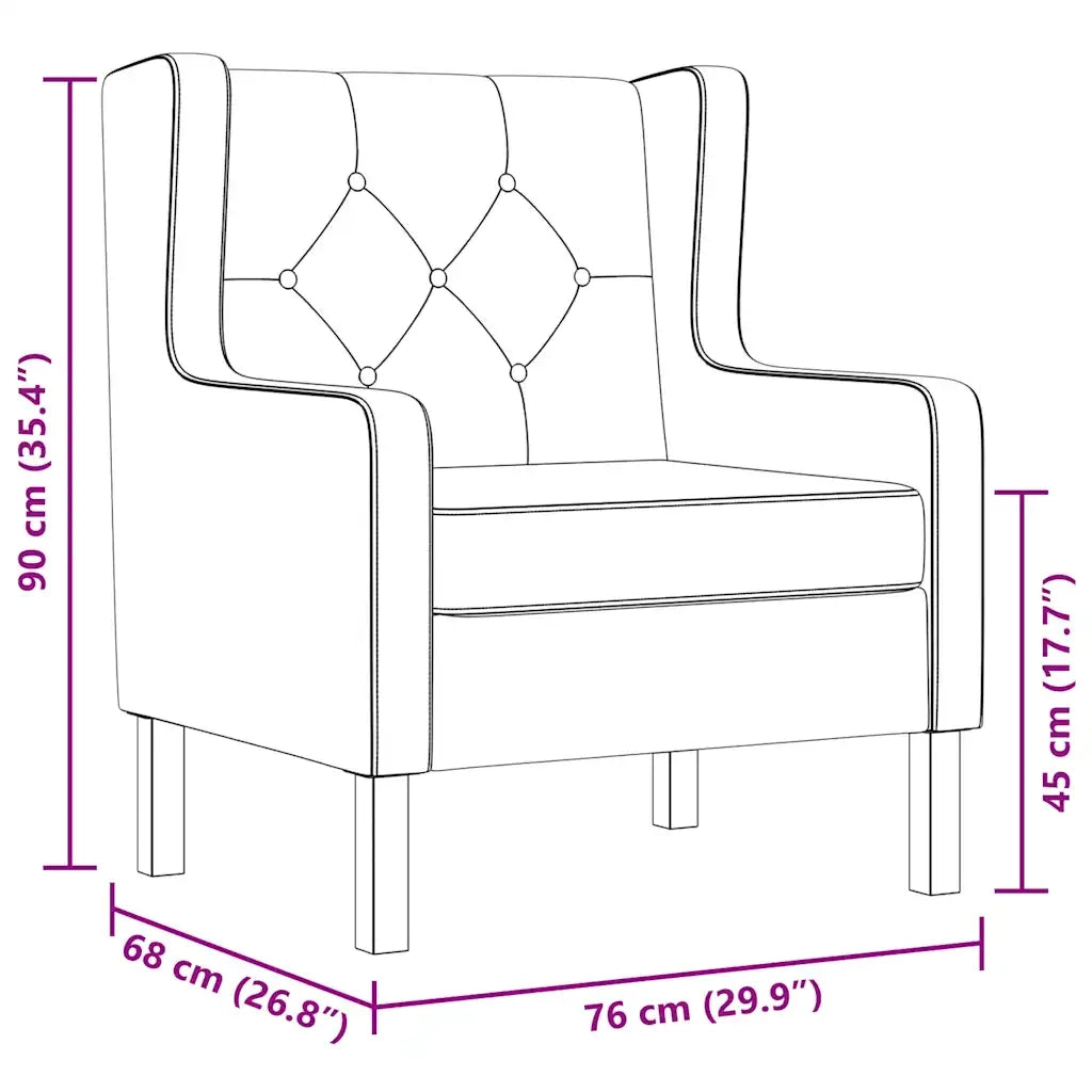 Poltrona | Sedia Relax Bianco Crema in Tessuto