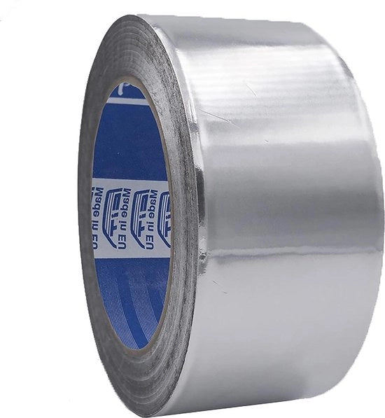 Nastro isolante in alluminio - resistente a elevate temperature e acqua - 50 m x 75 mm