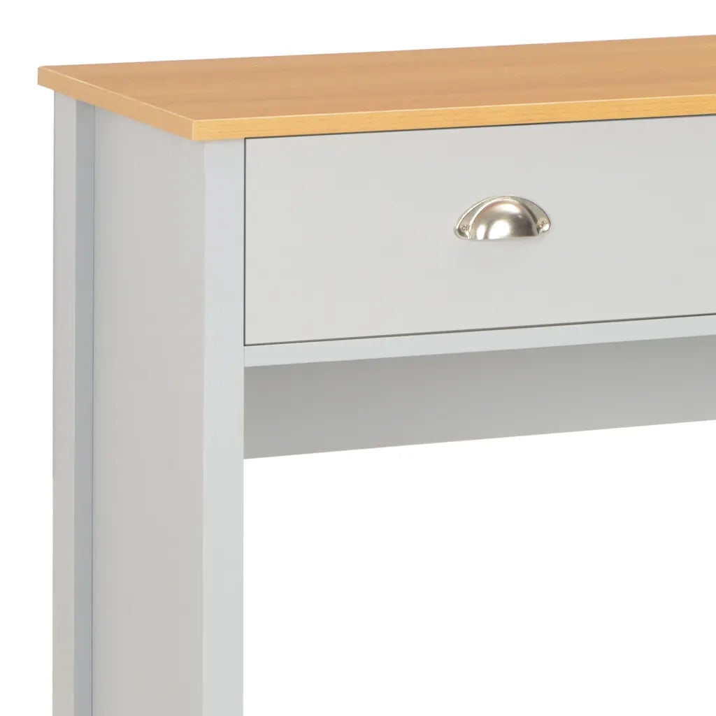 Tavolo Consolle Grigio 97x35x76 cm 283741