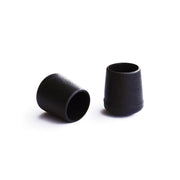 Puntali esterni tondi neri Ã˜ 20 mm. 4 pz.