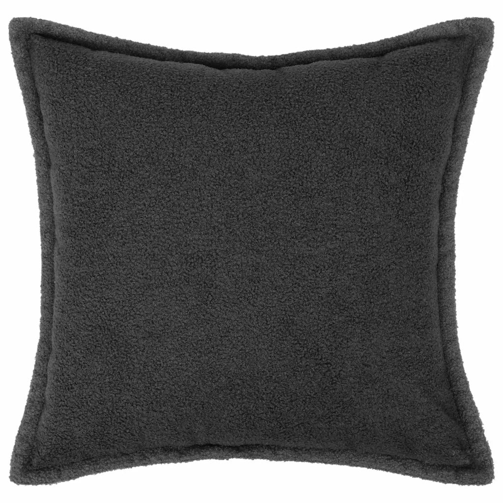 Federa 2 pcs HOUTEN Grigio Scuro 60 x 60 cm Bouclé 920751