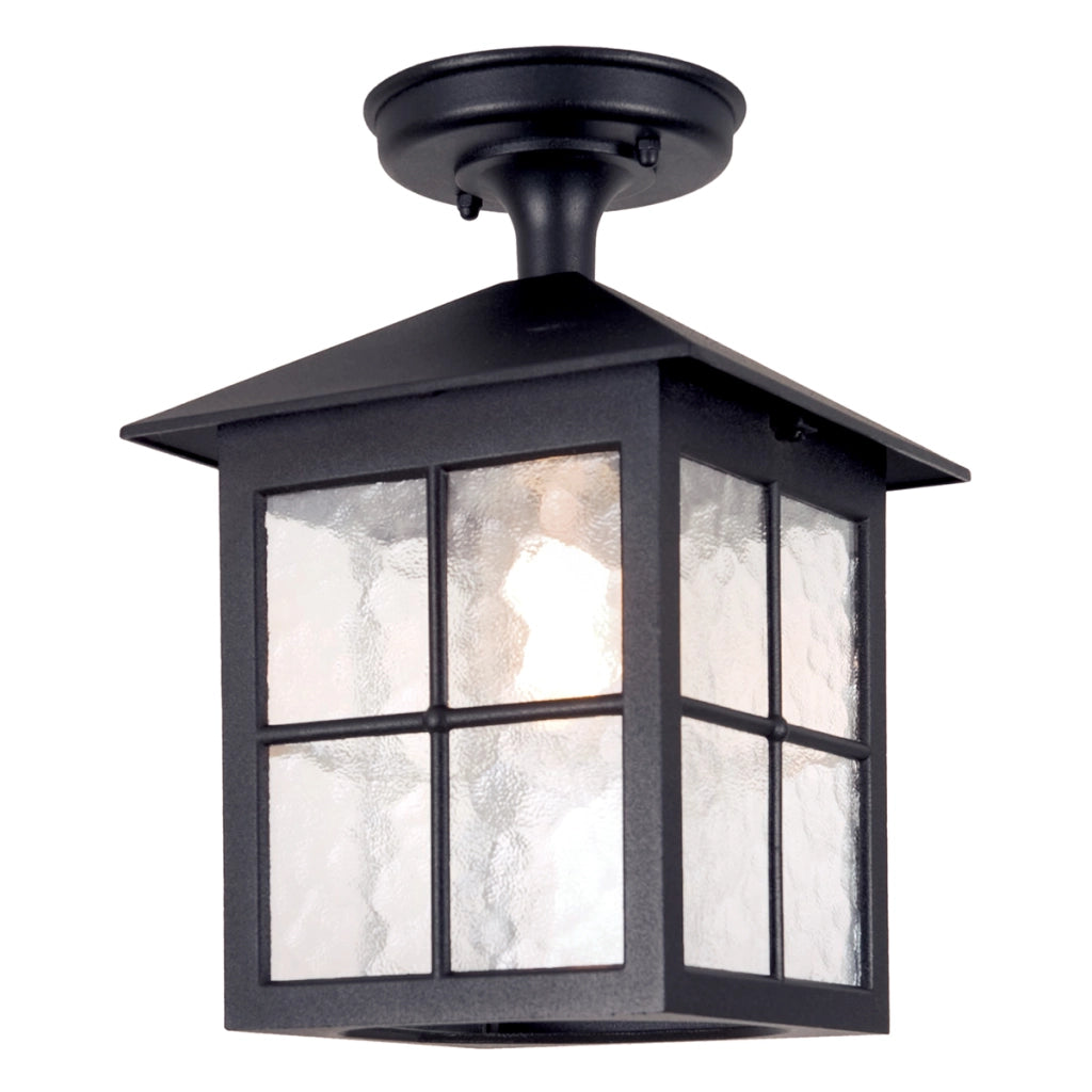 Plafoniera esterna Winchester Elstead E27 nera 28cm