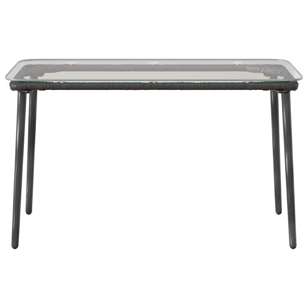 Tavolo da Giardino Nero 80 x 40 x 45 cm polyrattan 42010364