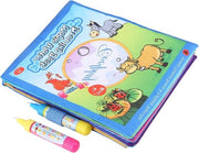 Tavolozza creativa per bambini con pastiglie di vernice acqua e pennello per disegno