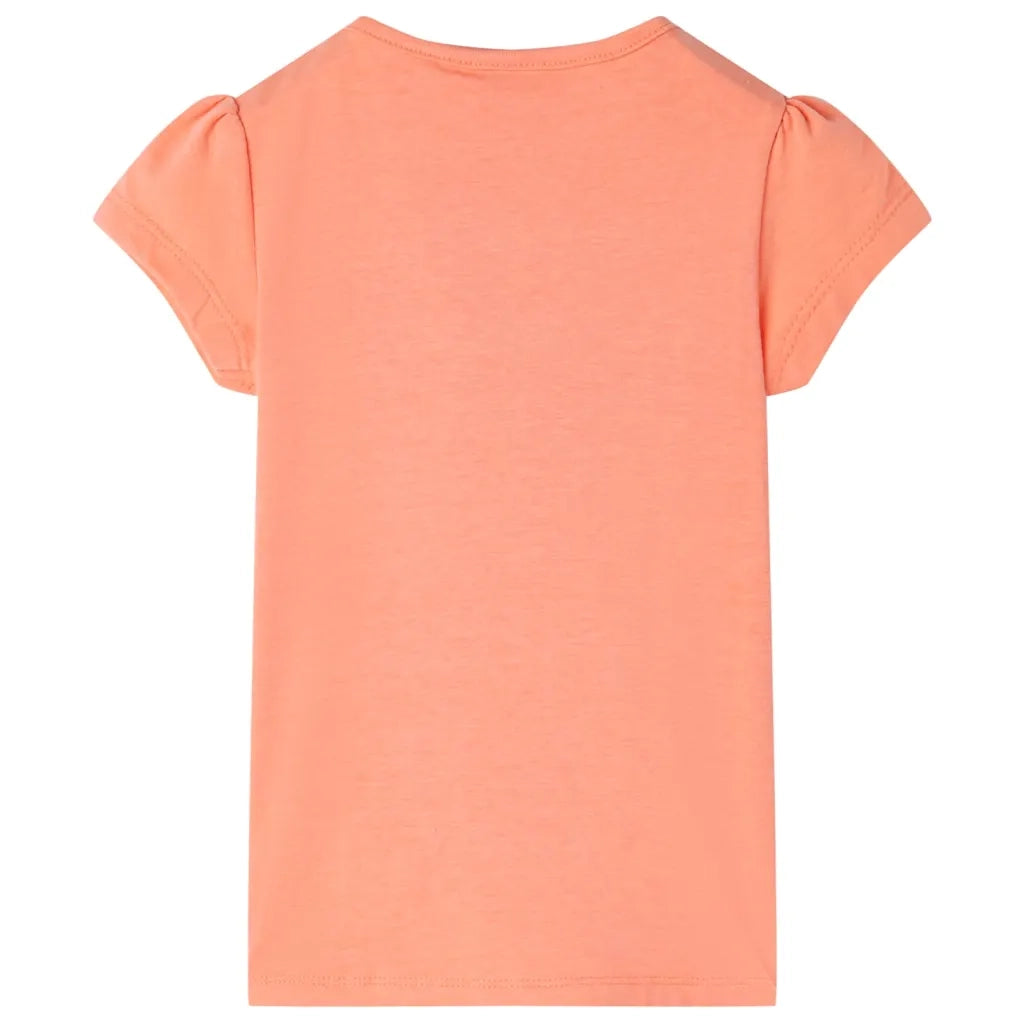 Maglietta da Bambina Arancione Neon 128cod mxl 109434
