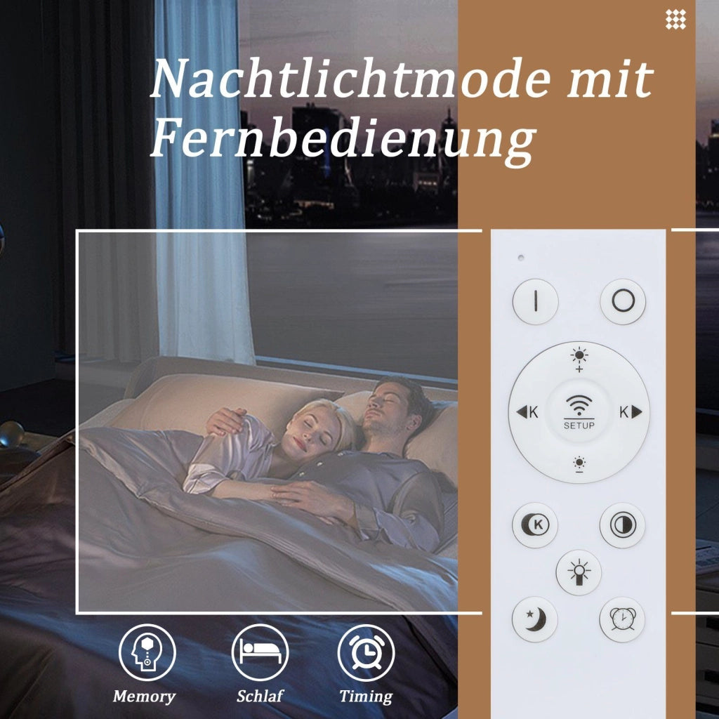 ZMH Lampada da soffitto LED dimmerabile 48W con telecomando per corridoio