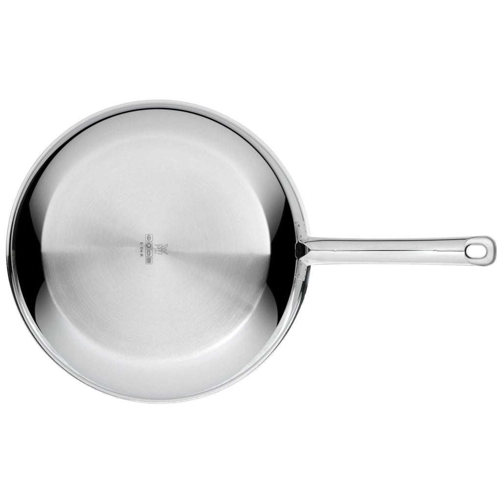 WMF 1756286411 Profi Resist Padella in Acciaio Inossidabile con Rivestimento Antiaderente a Nido d'Ape PermaDur Diametro 28 cm colore Nero e Acciaio inox