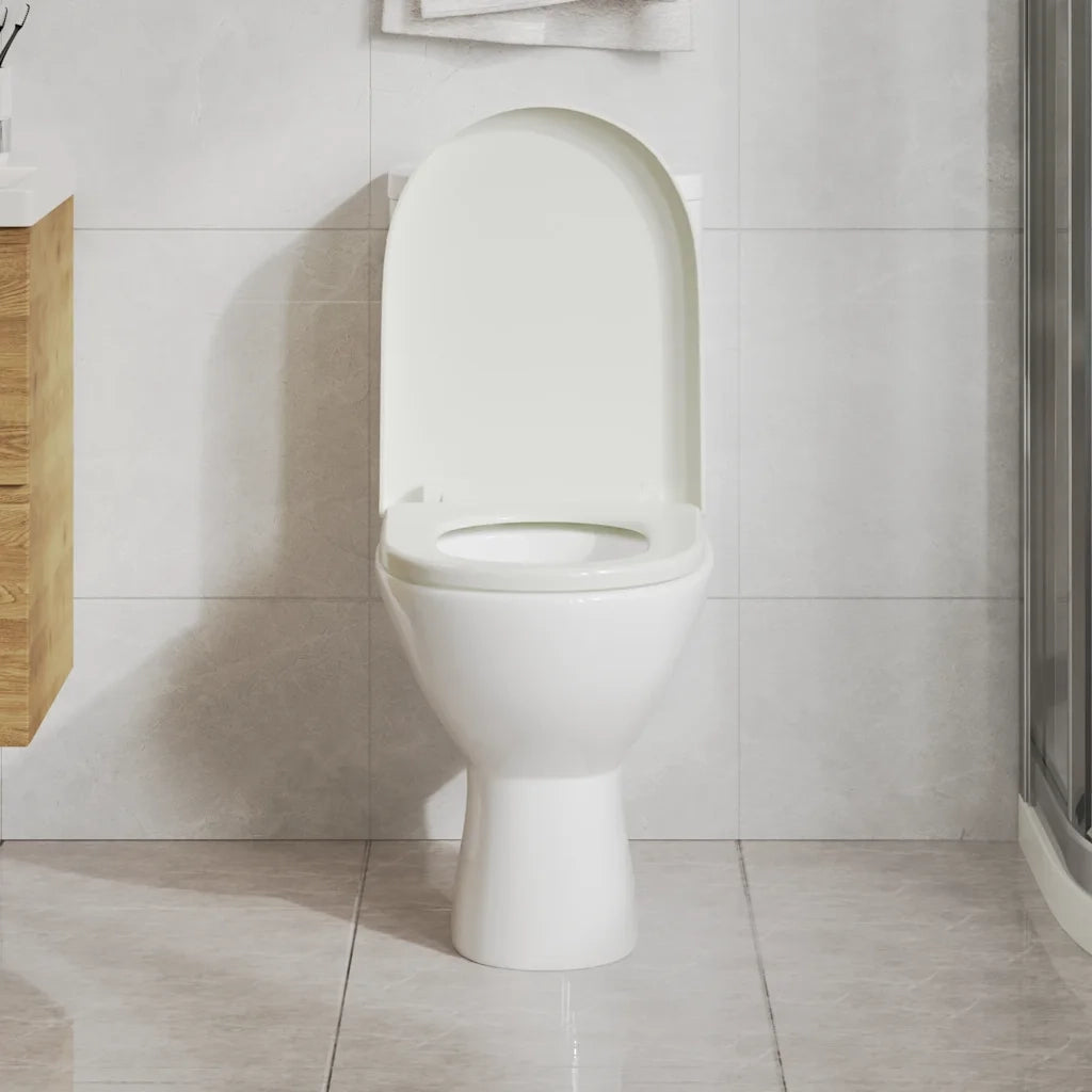 Copriwater Ammortizzato e Sgancio Rapido Bianco Quadrato 141765